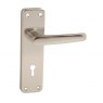 DOOR LEVER/KEY HOLE 150MM ALU PAIR