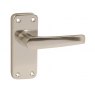 DOOR LEVER B/PLATE 100MM ALU PAIR