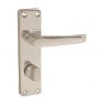DOOR LEVER BATHRM 150MM ALU PAIR