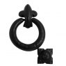DOOR KNOCKER RING 125MM BLACK