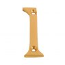 IronCore IronCore House Number 75mm Brass