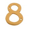 IronCore IronCore House Number 75mm Brass