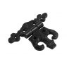 HINGE ORNATE 100MM PAIR BLACK