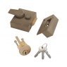 LOCK NIGHTLATCH DBLE NARROW SILVER