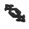ESCUTCHEON FLEUR-DE-LYS 2PK BLACK