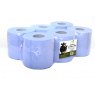 PAPER WIPE C/F 2PLY BLUE PK6 UF150