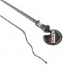 *WHIP DRESSAGE 48" BLK/GREY 5159