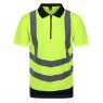 Regatta Regatta Professional Hi Viz Polo Yellow/Navy