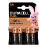 BATTERY AA DURACELL PLUS PK4