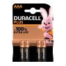 BATTERY AAA DURACELL PLUS PK4