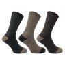 SOCK ALL TERRAIN PK3 6-10 BROWN MIX