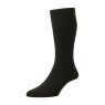 HJ Hall Softop Wool Sock Black