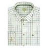 Hoggs Of Fife Hoggs Balmoral Tattersall Shirt Green & Brown Size 15.5"