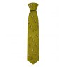 TIE SILK GOLD FLYING PHEASANTS