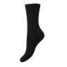 SOCK 3PK 4-7 BLACK COTTON RICH