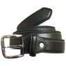 BELT DBLE STITCH 30MM BLK XXL