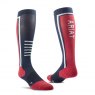 *SOCKS ARIAT TEK RED/NAVY SLIM