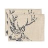 Linen Stag Placemat 2 Pack
