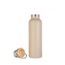 Water Bottle Bamboo Lid 750ml Putty