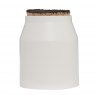 *JAR CERAMIC & CORK LID LRG