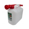 FUEL CAN PETROL 5L CLEAR