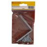 Centurion Centurion Zinc Plated Corner Brace 4 Pack