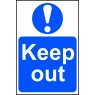 SIGN-KEEP OUT - PVC (200 X 300MM)