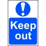 SIGN-KEEP OUT - PVC (200 X 300MM)