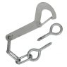 HOOK GATE EYE GALV 6" CHAIN