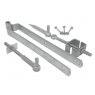 HINGE SET ADJ 18" F/GATE W/FIXINGS