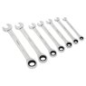 *SPANNER SET 7PC COMBINATION RATCHET