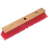 *BROOM C/W HANDLE RED 18"