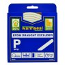 Warmseal Self Adhesive Rubber Draught Excluder 'P' Strip 5m