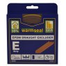 Warmseal Self Adhesive Rubber Draught Excluder 'E' Strip 5m