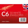 *ENVELOPE C6 50PK WHITE