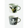 Moo Charcoal White Mug 2 Pack