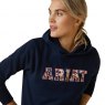 Ariat Ariat 3D Logo Hoodie Navy/Red