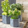 Apta Slate Light Grey Hexagon Pot