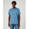 Wrangler Wrangler Sign Off Tshirt Blue