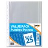 *A4 PUNCHED POCKET 25PK
