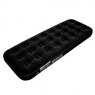 AIRBED SINGLE BLACK FLOCK