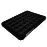AIRBED DOUBLE BLACK FLOCK