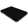 AIRBED DOUBLE BLACK FLOCK
