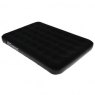 *AIRBED DOUBLE BLACK FLOCK