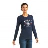 *TSHIRT LS LOGO S NAVY