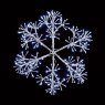 *LED SNOWFLAKE 60CM SLV WHT