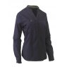 Bisley Workwear Bisley Stretch V-Neck Shirt Navy