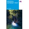 DEVON & SOMERSET TOURING MAP