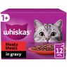 WHISKAS 1+ 12x85g MEATY GRAVY POUCH