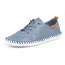 Lunar St Ives Leather Trainer Mid Blue